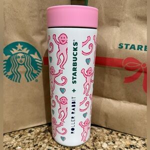 NWT Roller Rabbit + Starbucks tumbler